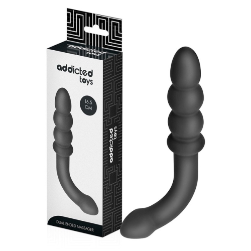 Анальный стимулятор двухсторонний без вибрации Addicted Toys Double Anal Massager Silicone - 1