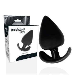 Анальная пробка с ограничителем черная Addicted Toys Anal Plug 