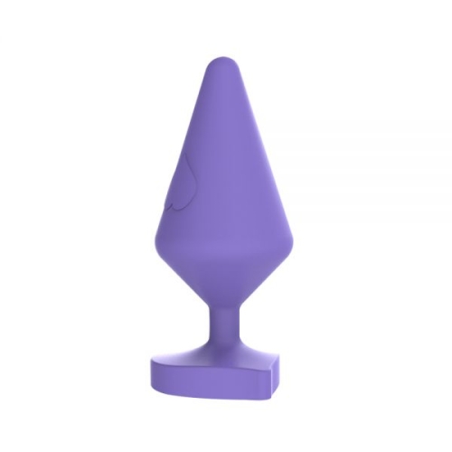Анальный плаг сиреневый CHISA Large Luv Heart Plug - 1