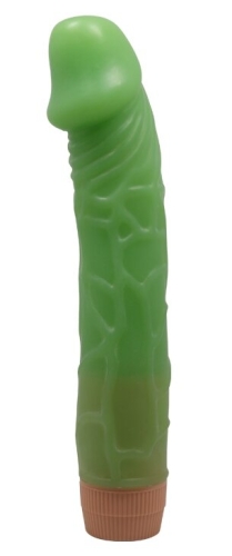Вібратор реалістичний зелений BARBARA 8.8 Bill MULTI-SPEED VIBRATOR - 2
