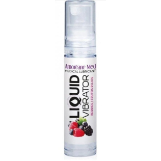 Стимулирующий лубрикант жидкий вибратор со вкусом ягод Amoreane Med: Liquid vibrator 10 мл