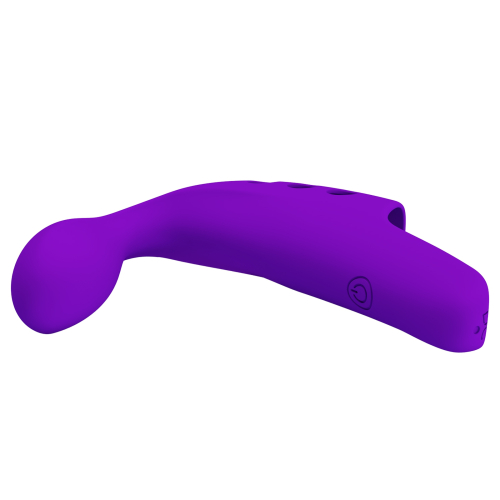 Вібронасадка на палець для клітора фіолетова Lybaile Pretty Love Fingering Vibrator Gorgon - 6