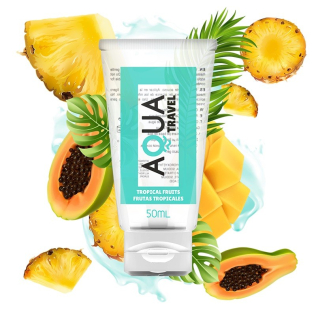 Оральный лубрикант на водной основе во вкусом тропических фруктов Aqua Travel Flavour 50мл