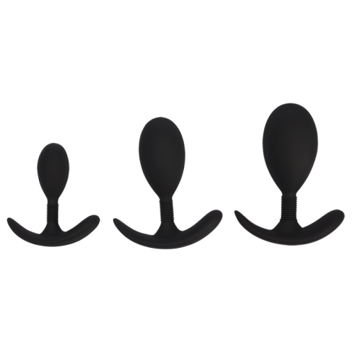 Набор анальных пробок разного размера черного цвета Chisa Anal Trainer Kit - 2