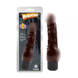 Вибратор реалистичный из поливинилхлорида коричневого цвета Chisa Naughty Cock