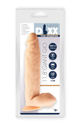 Большой фаллоимитатор реалистичный на присоске бежевый MR. DIXX GIANT GIO 11.8INCH DILDO - 2