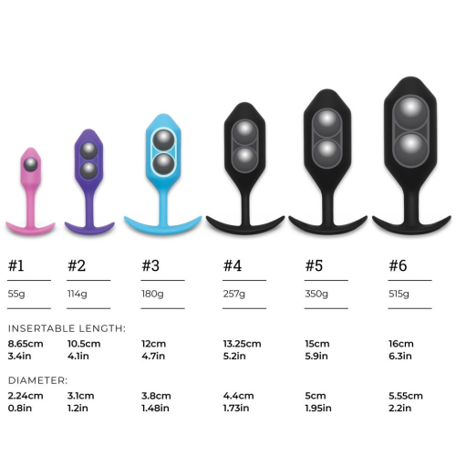 Анальна пробка із зміщеним центром ваги B-vibe для інтимних ігор 8.6 х 2.2 см рожева - 6