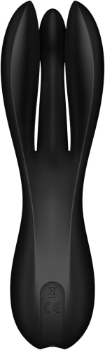 Клиторальный вибратор черного цвета Satisfyer Threesome 2 - 2