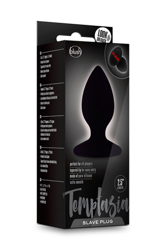 Силіконова анальна пробка чорна TEMPTASIA SLAVE PLUG - 2