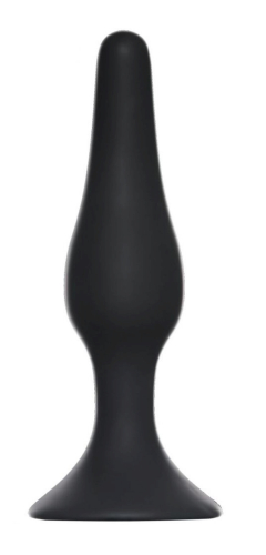 Анальный силиконовый плаг Slim Anal Plug Small черный - 2