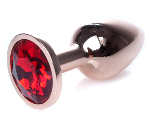Анальна пробка із кристалом червоного кольору BOSS of TOYS Jewellery plug - 3