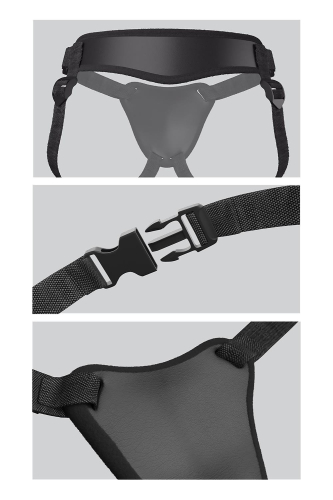 Трусики для страпону чорні Pipedream Body Dock Elite Mini Harness - 4