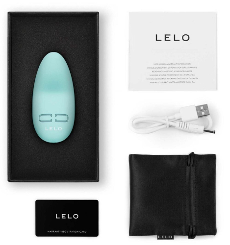 Мини вибратор для стимуляции клитора зеленого цвета LELO Lily 3 Polar - 4