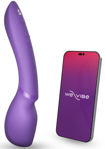 Смарт вібромасажер Ванд Мікрофон фіолетовий We-Vibe Wand 2 - 1