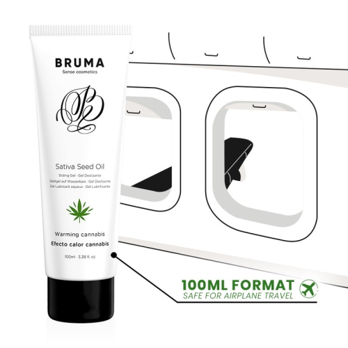 Оральный лубрикант для длительного скольжения с алоэ вера Bruma Aloe Vera 100 мл - 3