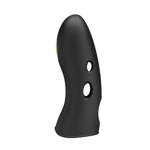 Клиторальный стимулятор с электростимуляцией на палец черный Pretty Love MARICO Fingering Electric Vibrator - 3