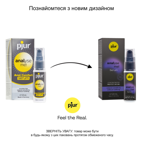 Гель-лубрикант для аналу pjur analyse me Serum 20 мл (П'юр, Пджюр) - 3