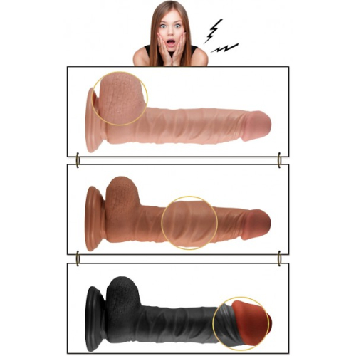 Вибратор на присоске реалистичный Lovetoy Big Daddy 21 см - 2