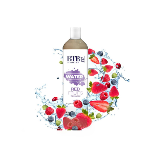 Оральный лубрикант на водной основе с ароматом красных фруктов MAI BTB FLAVORED 250 мл - 3