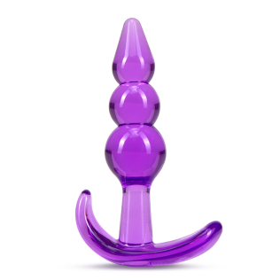 Анальная пробка фиолетовая B YOURS TRIPLE BEAD