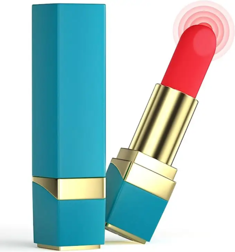 Вибратор помада для клитора голубого цвета Cottelli Collection Lipstick - 1
