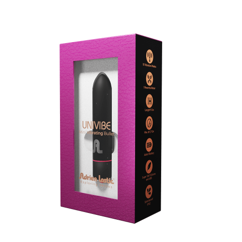 Вибропуля для стимуляции клитора черного цвета Adrien Lastic Univibe - 3
