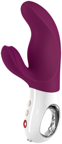 Вібратор із стимуляцією клітора фіолетовий Fun Factory Miss Bi - 3