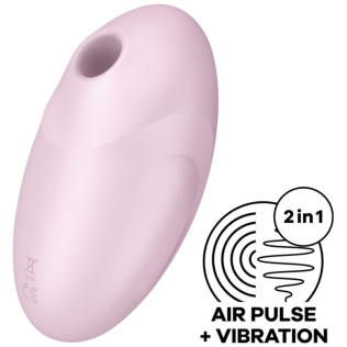Вибратор с вакуумной стимуляцией клитора розового цвета Satisfyer Vulva Lover 3