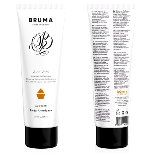 Оральний лубрикант для тривалого ковзання з алое віра зі смаком кексу Bruma Aloe Vera 100 мл - 2