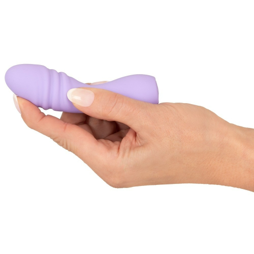 Мини вибратор с рельефом для стимуляции клитора силиконовый лиловый You2Toys Cuties 3 - 3