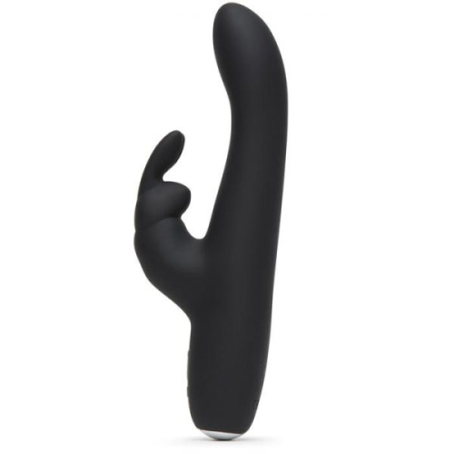 Вибратор для точки G и с отростком для клитора черного цвета Fifty shades of grey Slimline 2019 - 2