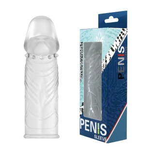 Подовжуюча насадка-презерватив з шипами прозора &amp;quot;Penis Sleeve&amp;quot;