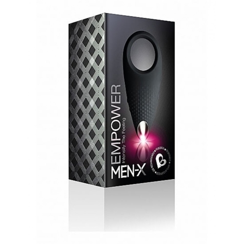 Ерекційне кільце для члена з вібрацією чорне ROCKS-OFF EMPOWER COUPLES STIMULATOR - 4