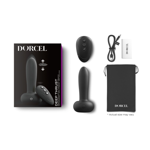 Анальний вібратор пульсатор чорного кольору Dorcel DEEP THRUST - 4