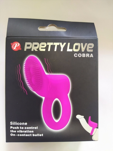 Кільце ерекційне з вібрацією Колір Рожевий COBRA Baile - 2