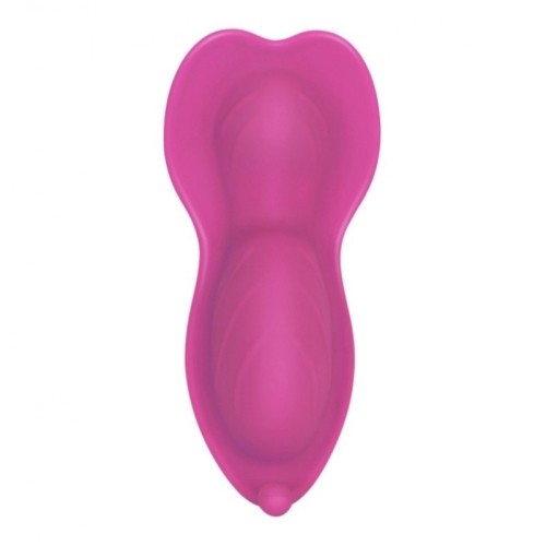 Клиторальный вибростимулятор с управлением со смартфона малинового цвета Cnt Secret Tease Panty - 2