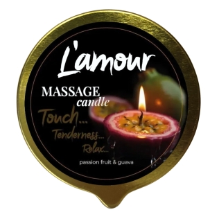 Массажная свеча золотая с ароматом маракуйа и гуавы L'amour Passionfruit &amp;amp; Guava 70 мл