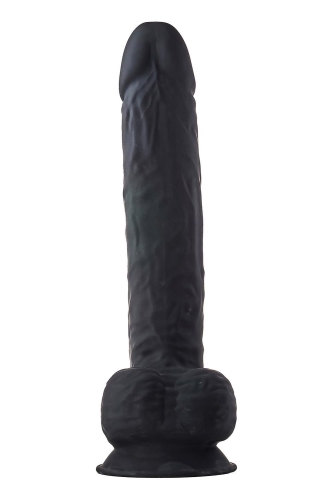 Фаллоимитатор гигантский реалистичный с мошонкой на присоске черный Dreamtoys Real Love - 3