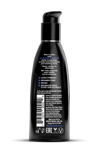 Оральний лубрикант на водній основі зі смаком чорничного мафіну Wicked Sensual Care Аqua 60 мл - 2