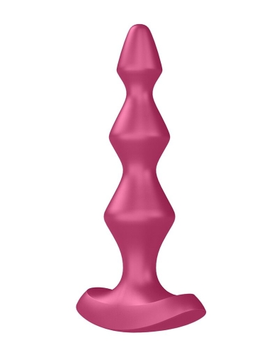 Анальный 12/3,2 см стимулятор-бусины с двумя моторами Satisfyer Lolli-Plug 1 (Berry) Пробка Лолли - 1