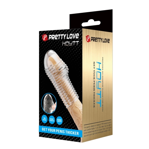 Насадка стимулююча на член прозора Lybaile Pretty Love Hoytt - 8