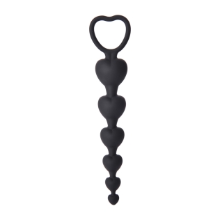 Анальний стимулятор у вигляді кульок силікон чорного кольору Sexy desires Stick heart