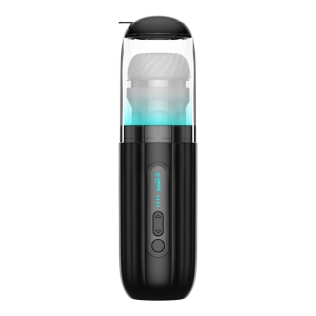 Автоматический смарт-мастурбатор с имитацией фрикций черный Kaotik Labs The Shockwave режим edging