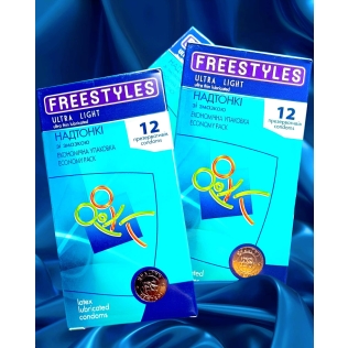 Презервативи супертонкі FREESTYLES № 12 Ultra Light Суперчутливі