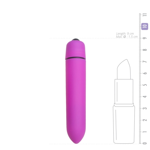Віброкуля для стимуляції клітора із пластику фіолетового кольору Easytoys - 2