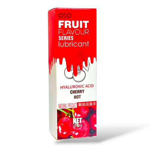 Оральний лубрикант зі смаком стиглої вишні водна основа Olo Fruit FLAVOUR 120 мл - 2