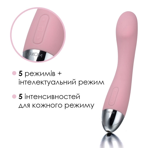 Вібратор силіконовий для точки G рожевий Svakom Amy Pale - 3