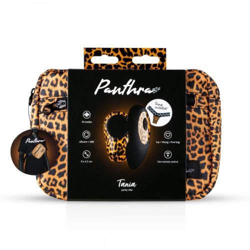 Вібротрусики чорно леопардового кольору Panthra Tania рanty vibe - 7