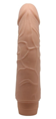 Вібратор реалістик бежевий BARBARA 7.6 Jeff MULTI-SPEED VIBRATOR - 6