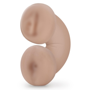 Мастурбатор вагина и анус иллюмистентные бежевого цвета Blush Enlust Tasha 